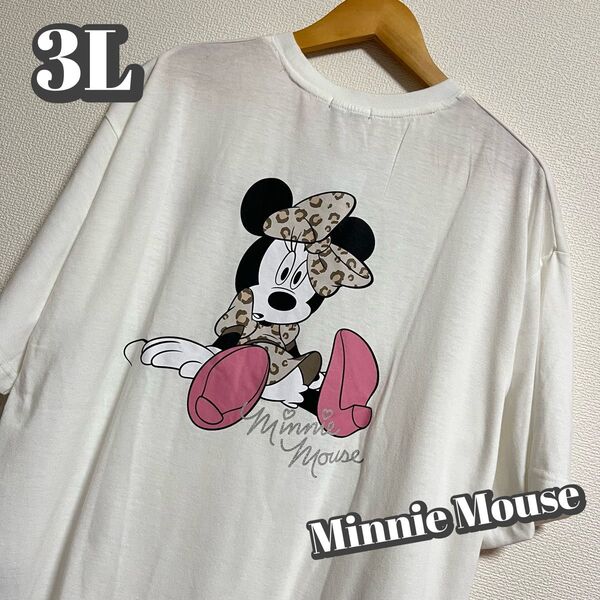 【大きいサイズ】ミニーマウス ラメロゴTシャツ レディース ディズニー3L Disney