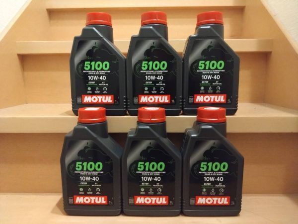MOTUL モチュール 5100 4T 10W-40 1L 6缶 6本 正規品