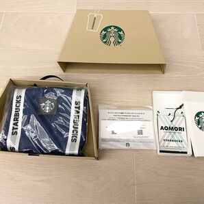 スターバックス スタバ ファインドユアスターバックスストアセット エコバッグ メッシュ ブルー 箱 デジタルスターバックスカード