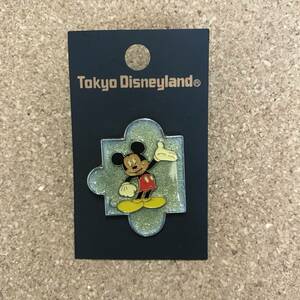  Disney pin badge Mickey jigsaw puzzle piece TDL* beautiful goods 