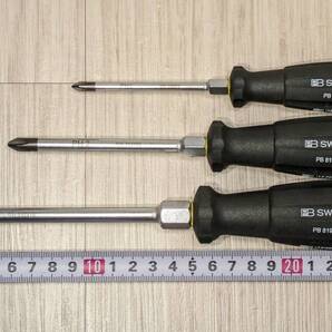 ピービー【PB SWISS TOOLS】スイスグリップ 貫通プラスドライバー★3本セット★ 8193DN-1-80、2-100、3-150★新品未使用★在庫あり
