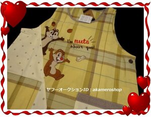  prompt decision * chip & Dale Disney* apron [M-L] tag equipped childcare worker guarantee . mama san character chip . Dale *