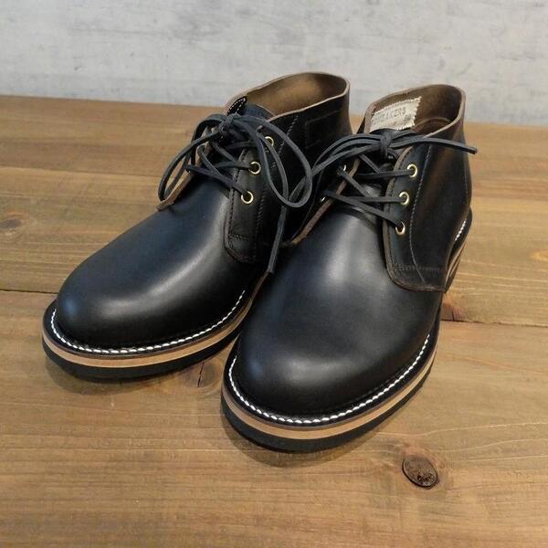 【26.5cm(8.5インチ2E)ブラック(茶芯)】ZERROW,S BONEAKERSLINE ゼローズ チャッカー