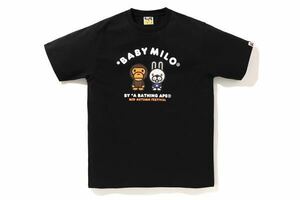 Mサイズ A BATHING APE Mid Autumn Festival Glow tee 中秋の名月コラボ 中秋節 アベイジングエイプ ベイプ Tシャツ 黒 BLACK