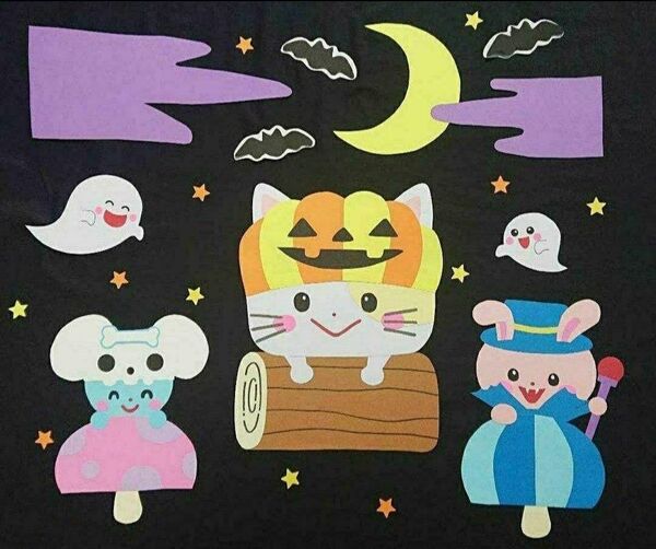 壁面飾り 10月 ハロウィン ~ トリック オア トリート ① ~