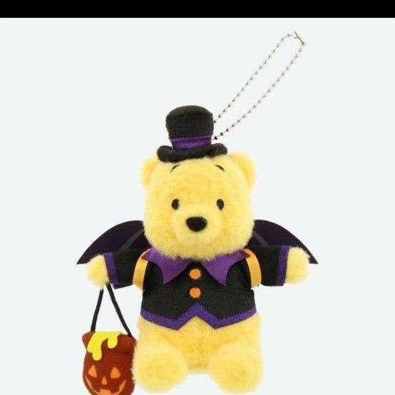 ディズニー ぬいぐるみバッジ ハロウィン プーさん プー ぬいぐるみ 2024