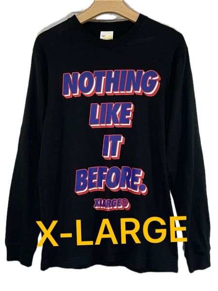 【X-LARGE】エクストララージ 長袖Tシャツ カットソー ロンT