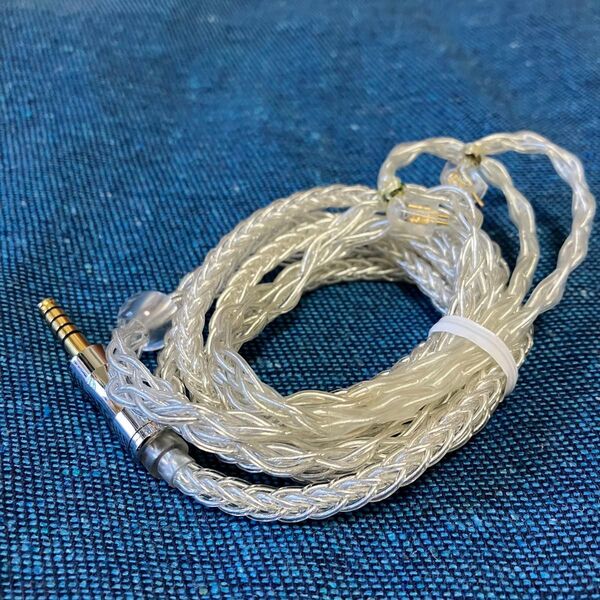 4.4mm 2pin 4n 純銀 8芯