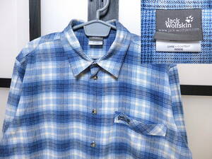  Jack Wolfskin check pattern flannel shirt / Jack Wolfskin outdoor 