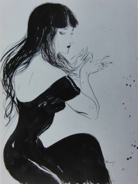 Yoshitaka Amano [Yumi Amuro] Illustration de livre d'art rare, En bonne condition, Auteur populaire, Portraits, Portrait d'une belle femme, Tout neuf avec un cadre de haute qualité, livraison gratuite, mai, Ouvrages d'art, Peinture, Portraits