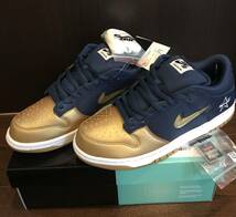 新品 国内 US10.5 28.5cm SUPREME NIKE SB DUNK LOW Navy シュップリーム ナイキ ダンク ロー ネイビー CK3480-700_画像4