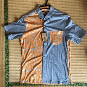 コムサメン 「獅子毛唐草」ボタンダウンシャツ