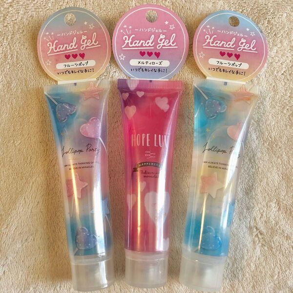 新品ハンドジェル 3点セット 香り付ハンドソープ 携帯用