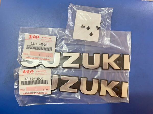 PAYPAY送料込みSUZUKI 純正 GS1000 GS850 GS750 GS550 GS550E GS750E用 タンク エンブレム マーク ビス付き GS750G