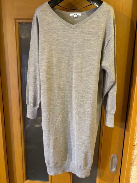 #ユニクロ#レディース#ニット#ワンピース#Mサイズ#ベージュ
