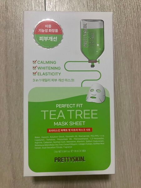 プリティスキン TEA TREE パック10枚