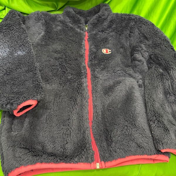 Champion 140cmジップフリースジャケットネイビー新品