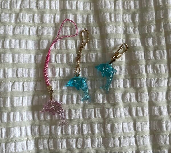 いるか イルカ ストラップ キーホルダー チャーム アクリル