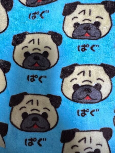 かわいすぎる パグ蔵 パグ犬フェイスタオル 約34×74㎝ パグ犬靴下別出品中です