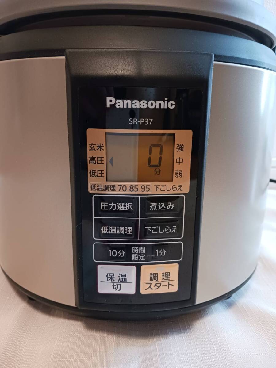 パナソニック（Panasonic） マイコン電気圧力鍋 家庭用 SR-P37-P ピンク