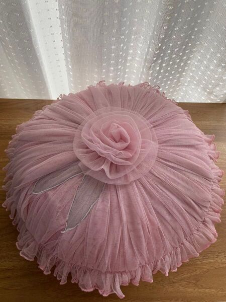 ☆新品未使用☆花丸クッション ソファクッション 枕花びら ベッドサイド枕 ピンク 可愛い