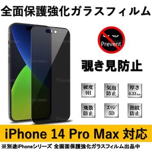 iPhone 14ProMax 覗き見防止全面保護強化ガラスフィルム