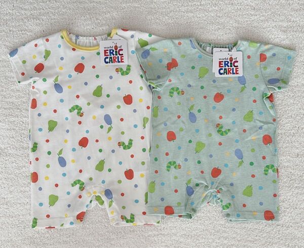 【新品タグ付き】はらぺこあおむし ベビー ロンパース 70 80