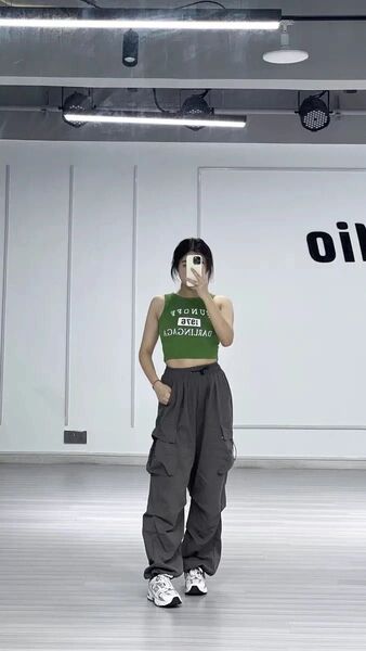 ワイドレッグカーゴパンツ,カジュアル,バギー,ポケット付,ヴィンテージジョギング