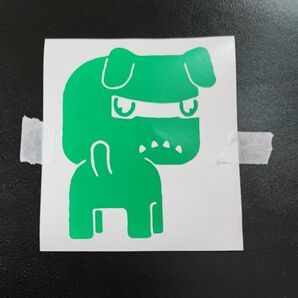 デリカミニ ステッカー おしり 緑