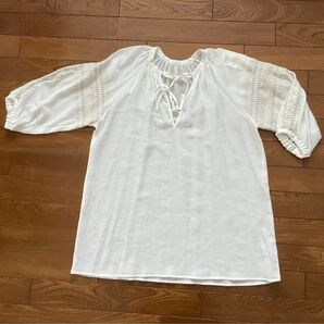 アンドサーチ 刺繍ブラウス チュニック