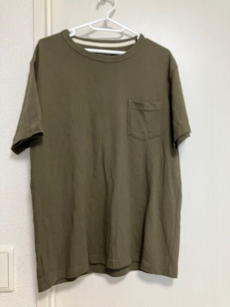 無印良品 メンズ Tシャツ グリーン カーキ Mサイズ