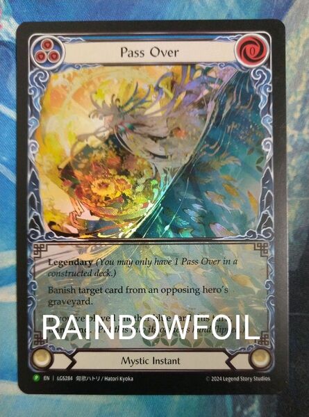 Flesh and Blood 時の経過/Pass Over LGS RAINBOWFOIL 英語版1枚