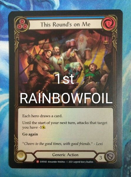 Flesh and Blood This Round's on Me EVR1st RAINBOWFOIL 英語版1枚