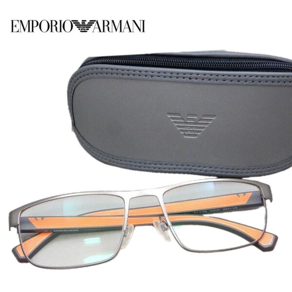 EMPORIO ARMANI/エンポリオアルマーニ 度入りレンズ メガネ/眼鏡フレーム/アイウェア EA1086 ケース付