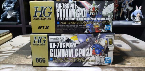 HG HGUC 1/144 ガンダムGP01 ゼフィランサス ガンダムGP02A サイサリス 2セット ガンプラ