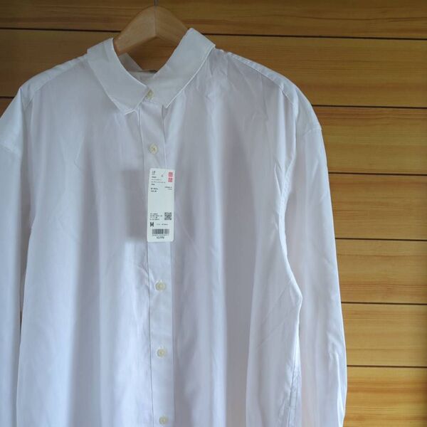 新品 タグ付 未使用 UNIQLO ユニクロ ワンピース ホワイト シャツ