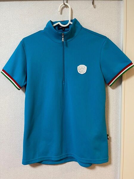美品 オロビアンコ ゴルフウェア 42サイズ 半袖ポロシャツ ハーフジップ