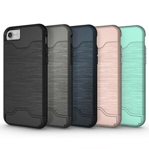 【7灰】アイフォン iPhone 7 専用 ケース グレー検) TPU ゴム シリコン 一体型 バータイプ かっこいい かわいい