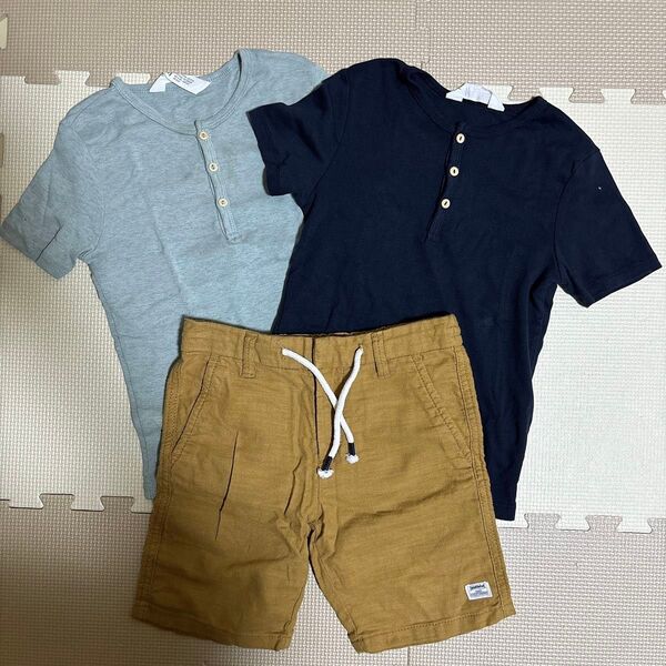 H&M 3点セット Tシャツ4〜6Y ズボン5〜6Y