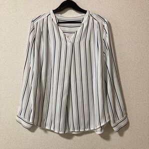 341 ストライプ 長袖シャツ