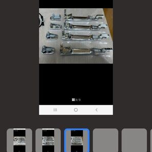 デリカD5現行 ドアハンドル グレードPメッキ