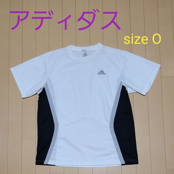 adidas アディダス 半袖 Tシャツ Oサイズ ホワイト×ブラック・グレー CLIMACOOL