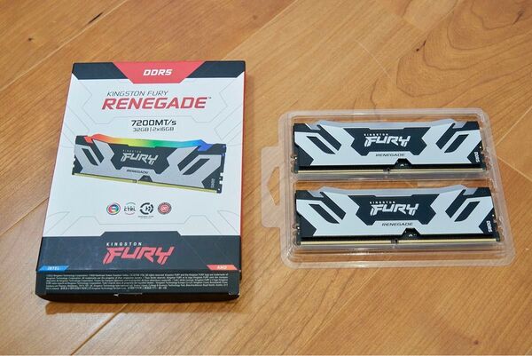 Kingston FURY Renegade レネゲード/OCメモリ DDR5-7200 16GB×2枚 CL38-44-44