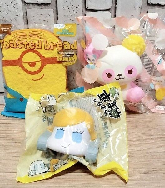 ブルーム ミニオン スクイーズ まとめ売り 3個セット