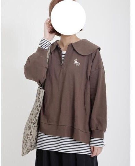 新品 サマンサモスモス ミイ プリントハーフジップ