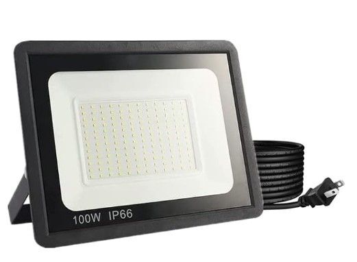 2台 P66防水 LED 投光器 作業灯 100V/200V 85-265V対応 100W 15000LM フラッドライト 省エネ