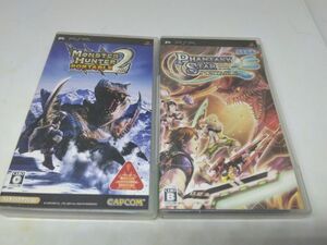 PSP ソフト 2本 セット モンスターハンターポータブル 2nd ファンタシースター
