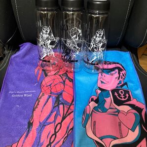 ジョジョ 一番クジ タオル2枚 水筒3本