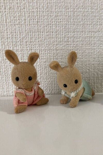 【レア】シルバニアファミリー ふたごのウサギの赤ちゃん 2点セット