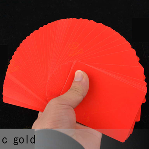 送料無料! 良質 カラーミリオンカード 赤 新品 激安 マジック 手品 gold